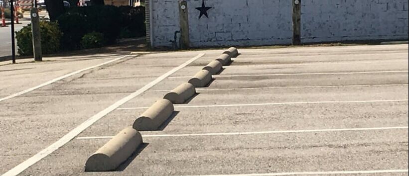 Wheel Stop installation in your Winter Garden, Florida parking lot